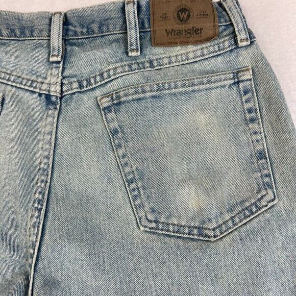 Wrangler Jeans Mens 34x30 Straight Leg Denim Light Wash Vintage Cowboy Western - Picture 12 of 14